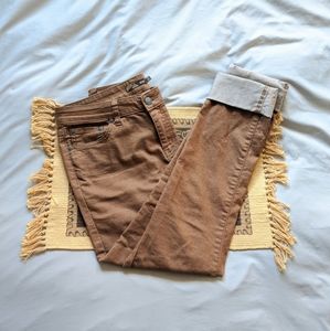 Brown PrAna mid-rise jeans